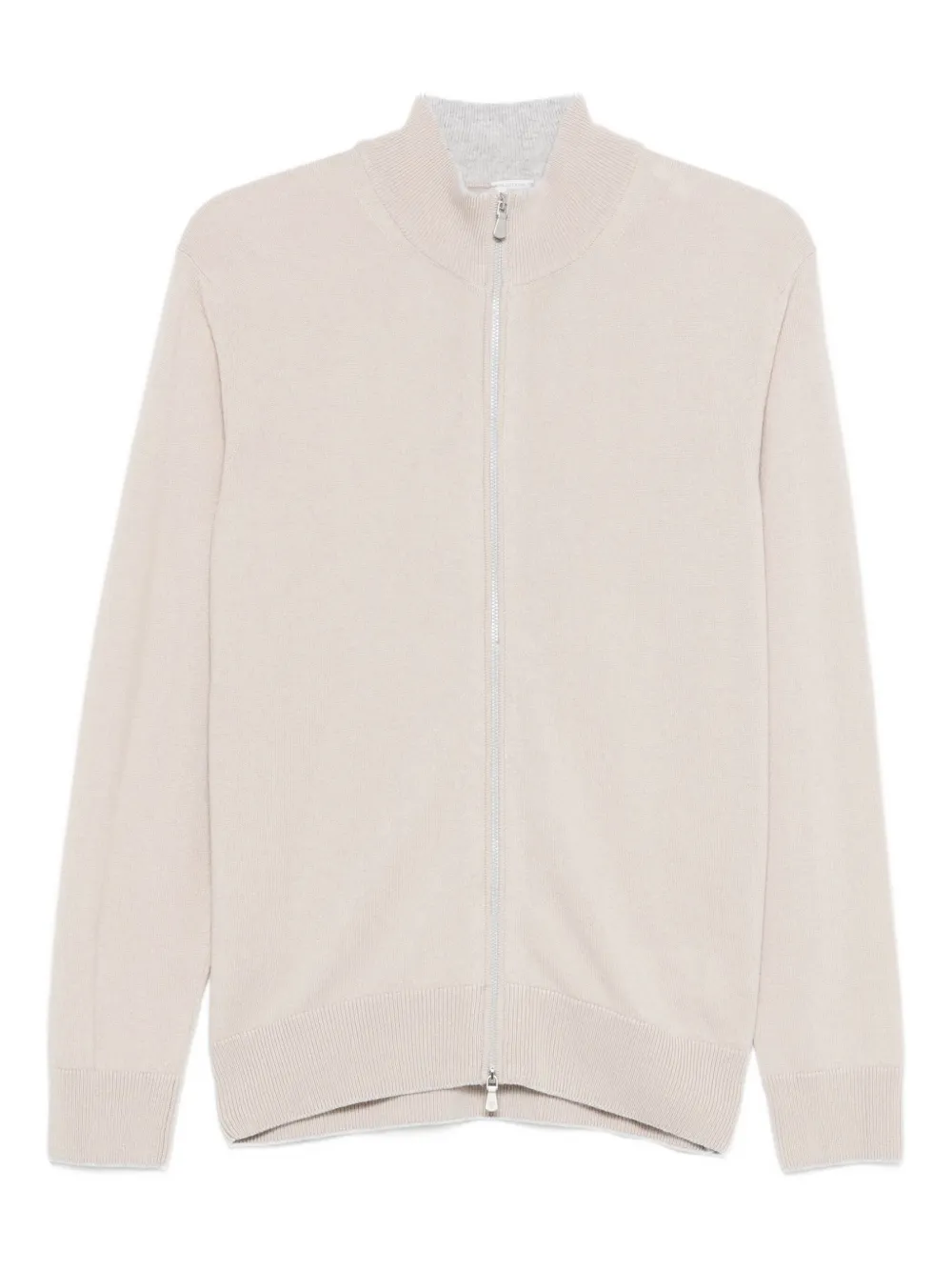 

Кардиган на молнии с высоким воротником Eleventy, нейтральный