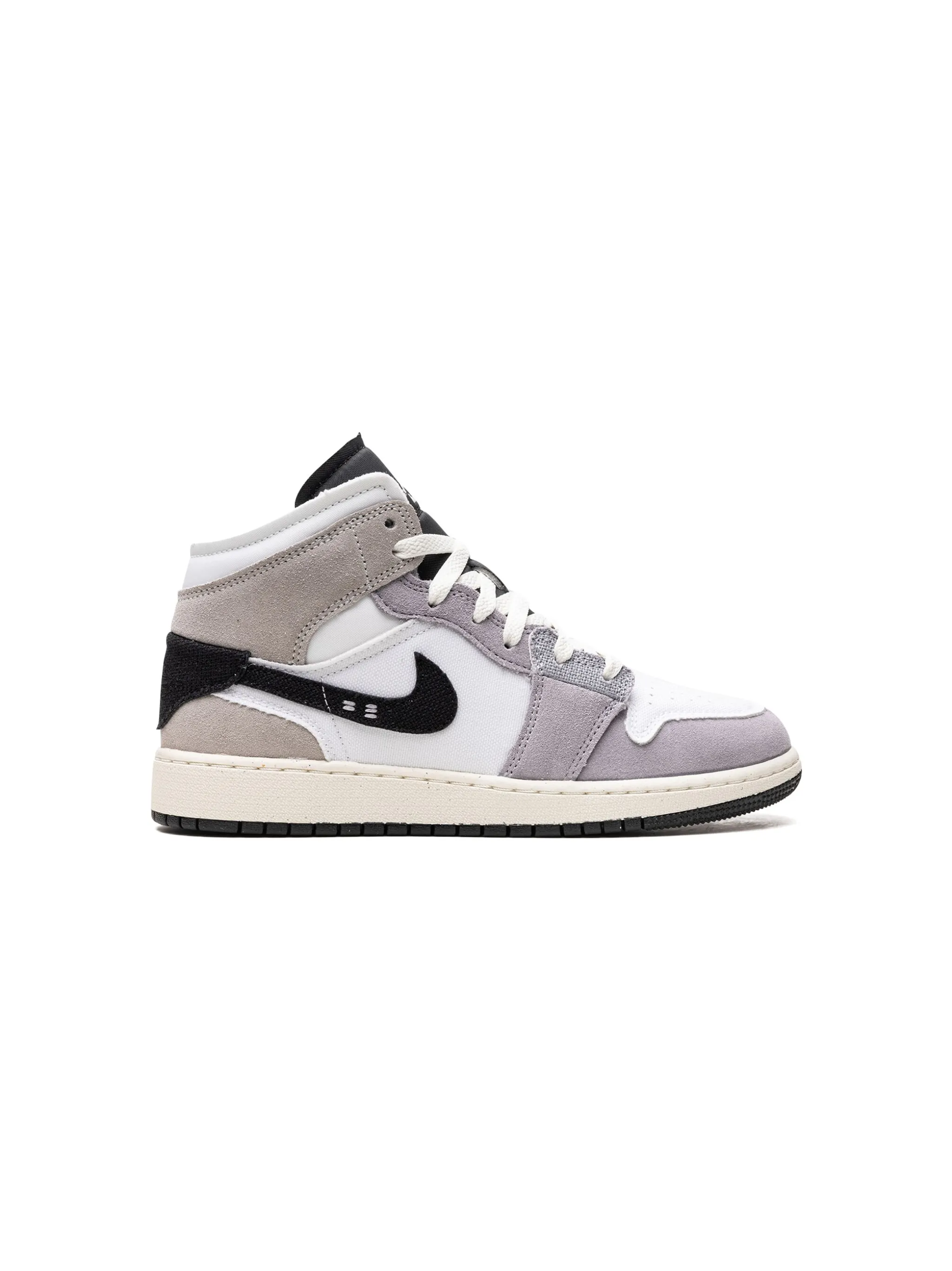 Кроссовки Air Jordan 1 Mid SE Craft Cement Jordan Kids, серый — фото 2
