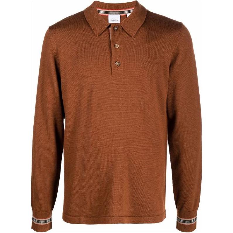 

Рубашка-поло мужская карамельного цвета Burberry, Caramel