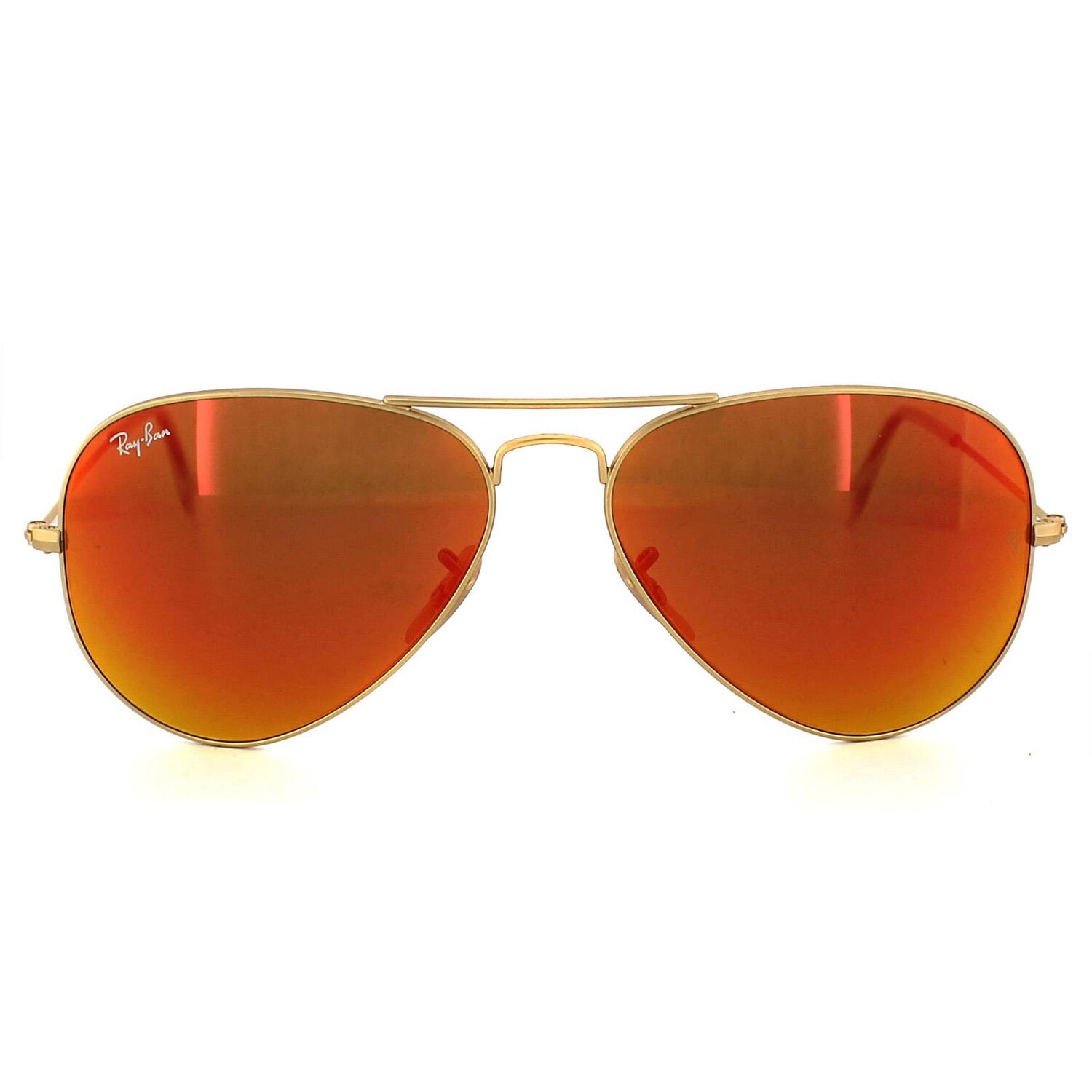 

Солнцезащитные очки авиатор 3025 11269 матово- зеркальные 58мм Ray-Ban, золото