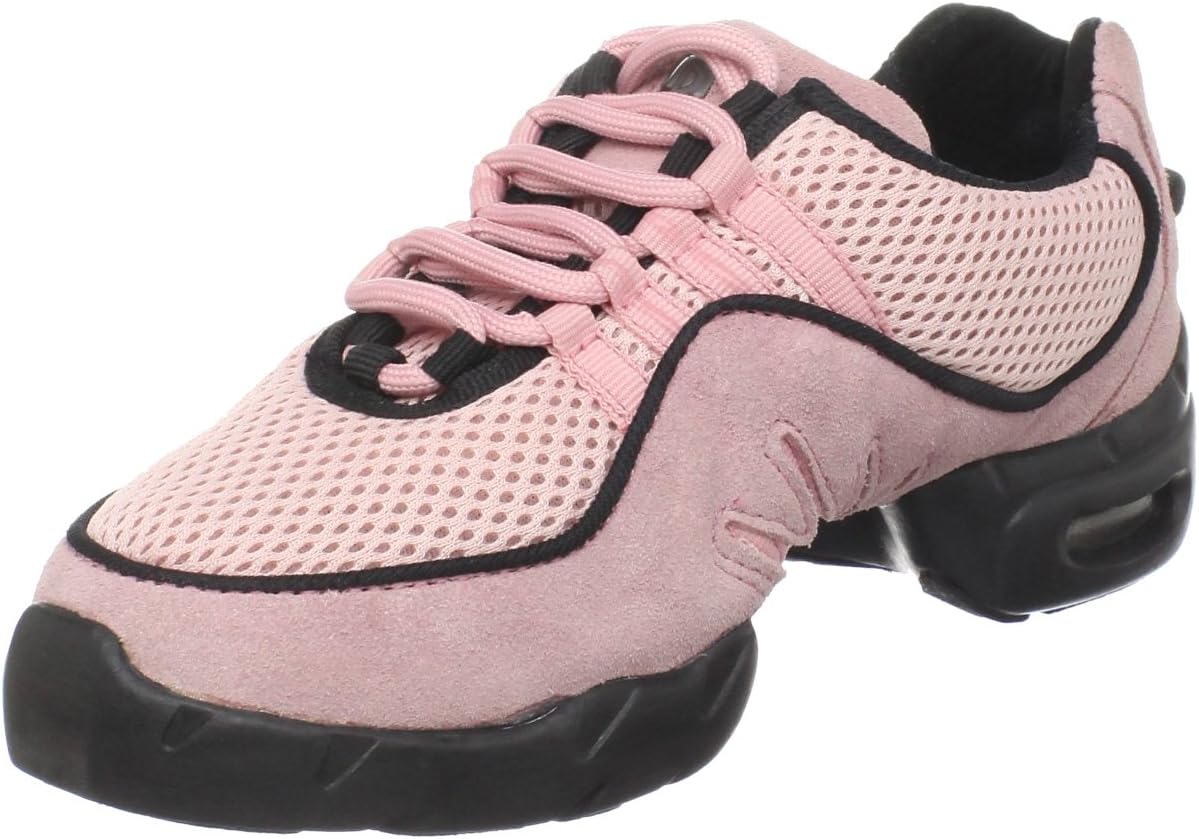 

Женские танцевальные туфли Bloch Boost DRT из замши и сетки с разделенной подошвой, розовый