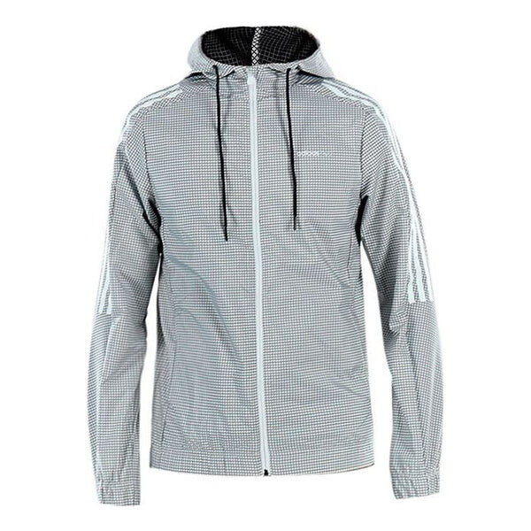 

Куртка neo casual sports windproof hooded jacket gray Adidas, серый