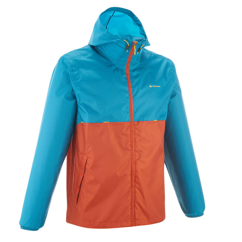 

Мужской походный дождевик Quechua, цвет kupferbraun/pfauenblau