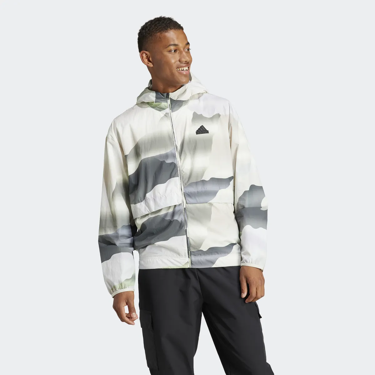 

Толстовка Adidas Sportswear с капюшоном "M CE FZ HD", цвет Multicolor / Legend Ivy