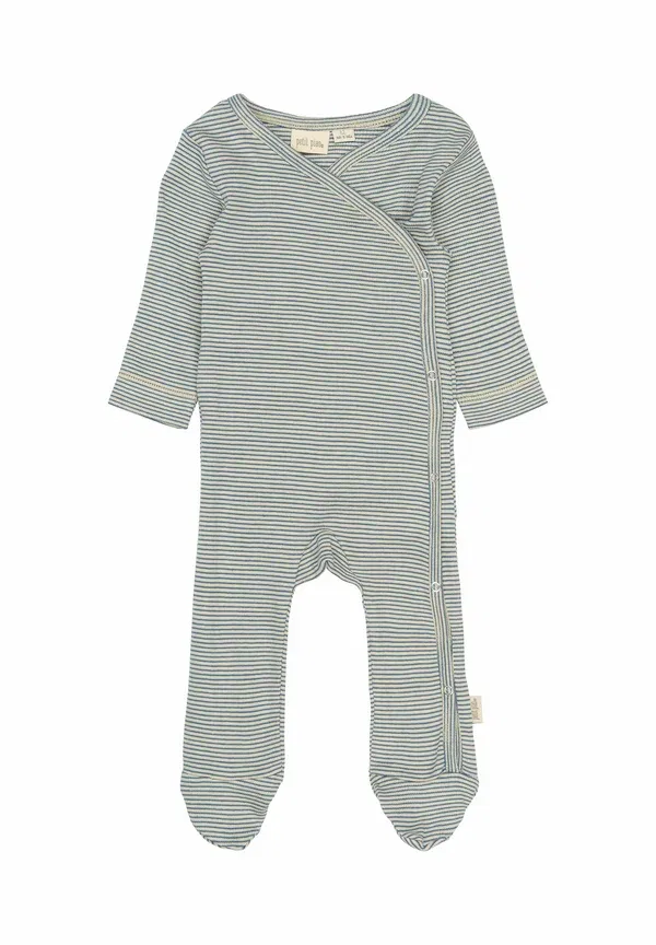 Костюм для сна Petit Piao, true navy dark/off white, темно-синий/белый
