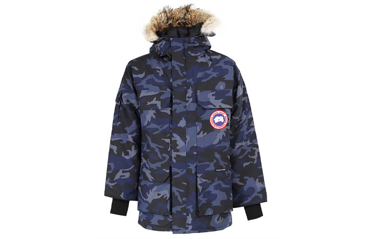 

Мужской пуховик Canada Goose, синий