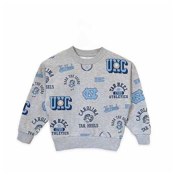 

Детская толстовка North Carolina Tar Heels Always On Repeat цвета хизер-грей Gameday Couture