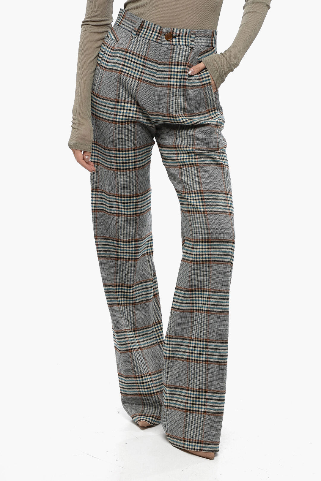 

Брюки Vivienne Westwood Glen Plaid с высокой талией, цвет multi