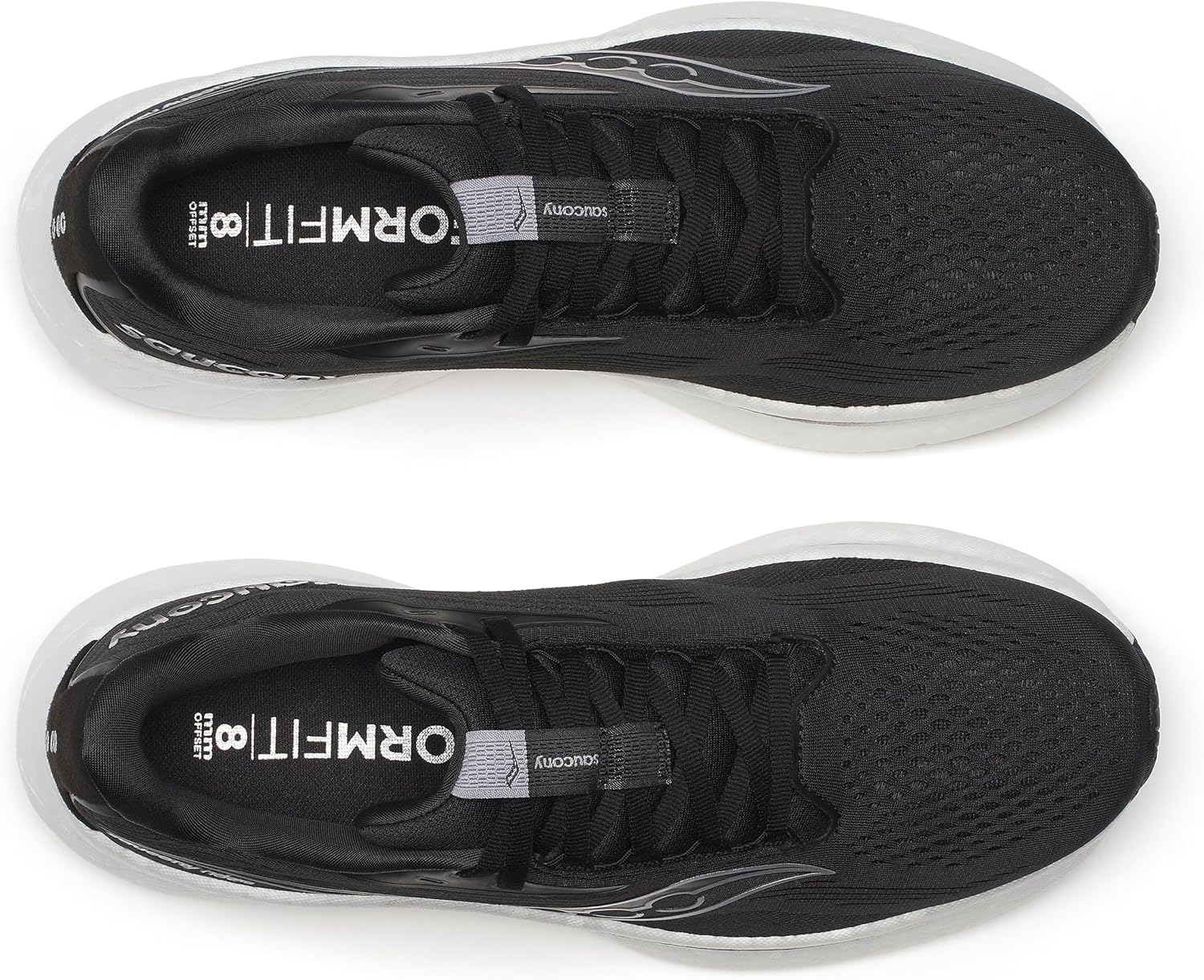 Мужские кроссовки для бега Saucony Ride 18, белый/черный — фото 4