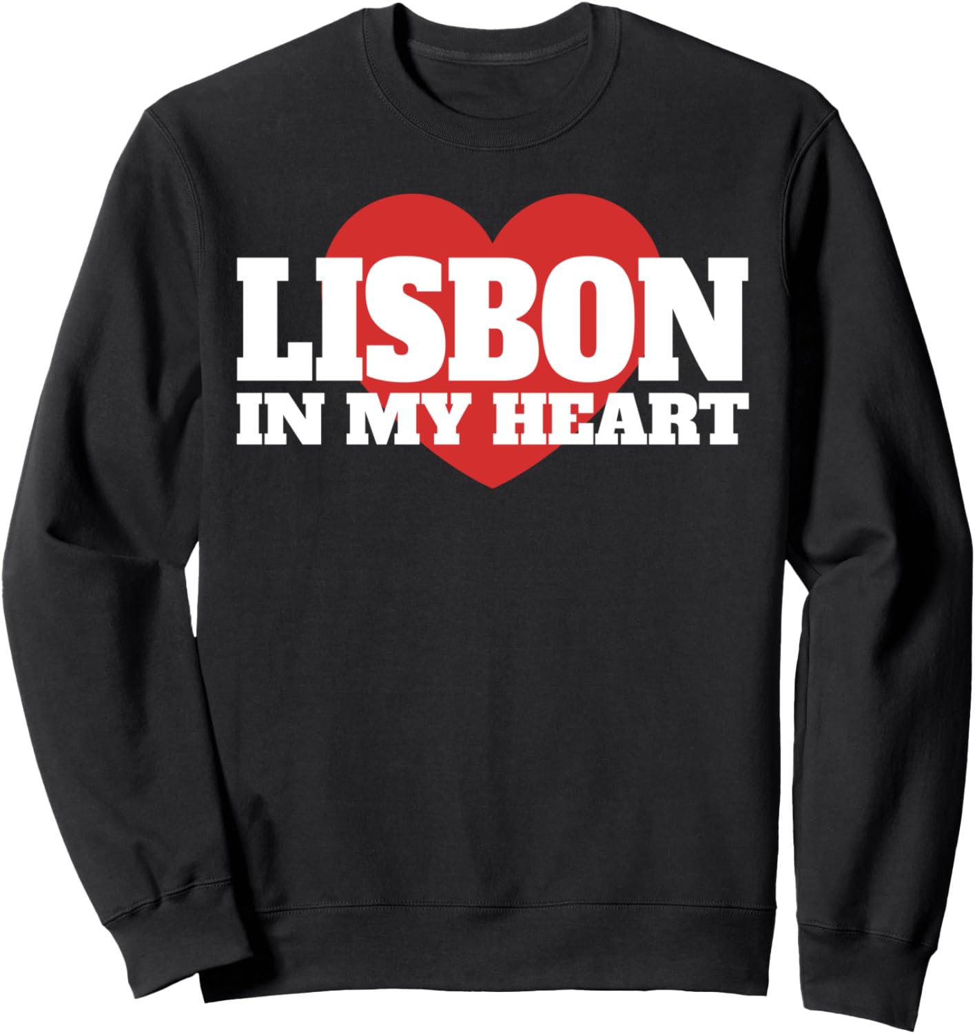 

Лиссабон в моем сердце - сувенирная толстовка для туристов из Португалии Lisbon In My Heart - Traveler Souvenir, черный