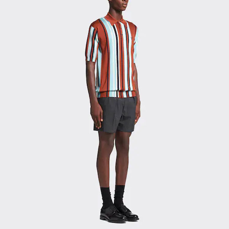 

Рубашка поло мужская коньячного цвета Prada, цвет Cognac