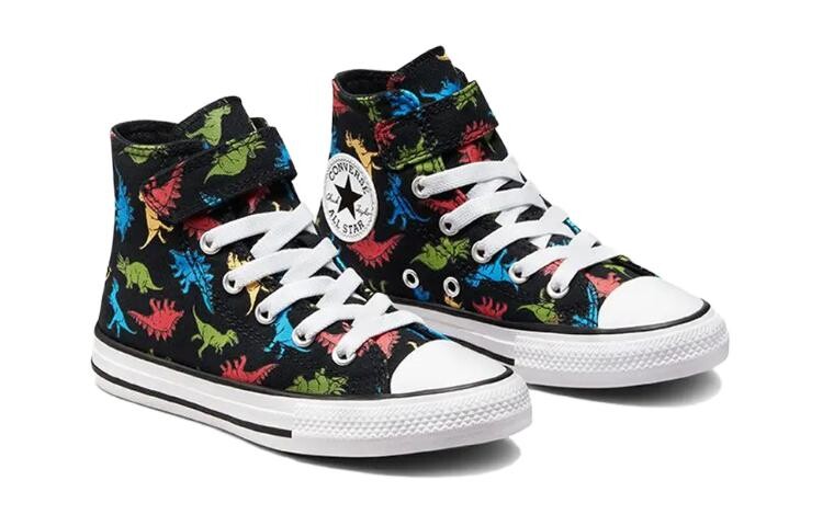 Converse Chuck Taylor All Star Детские парусиновые туфли GS, Black/Green — фото 3