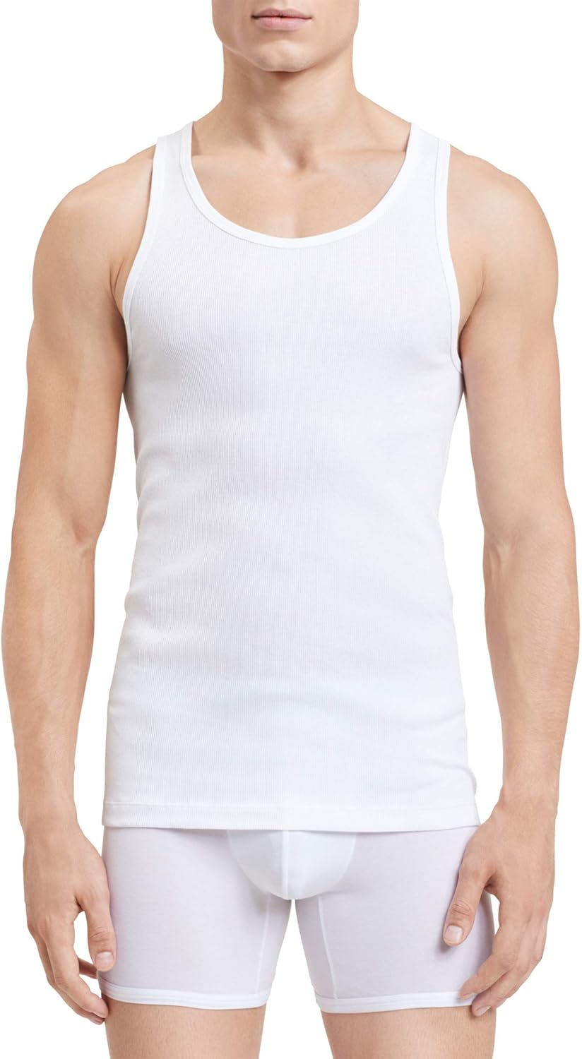 Комплект из 5 мужских маек Calvin Klein Cotton Classics, 5 Classic White — фото 2