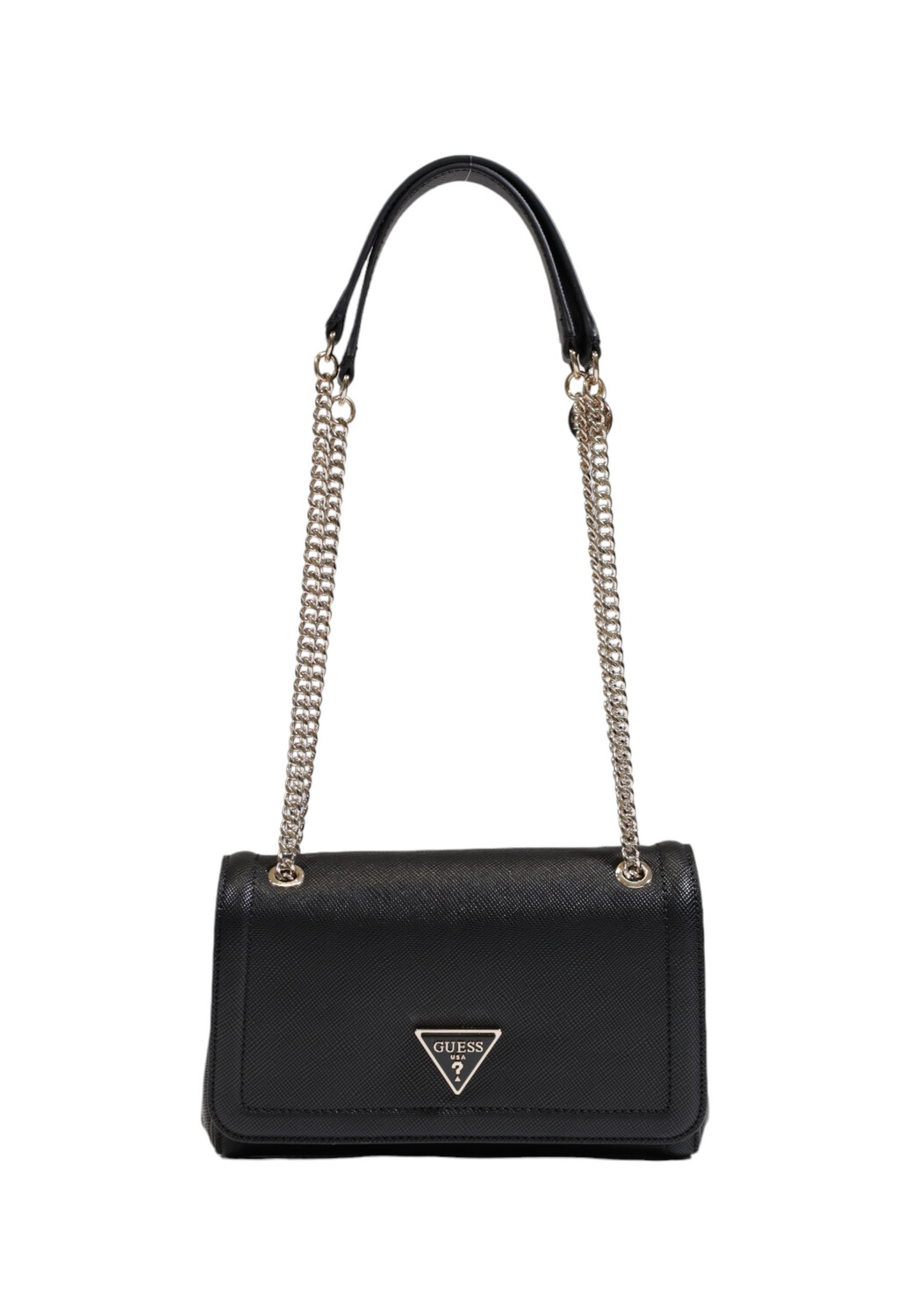 

Сумка Guess с ручками на цепочках, черный