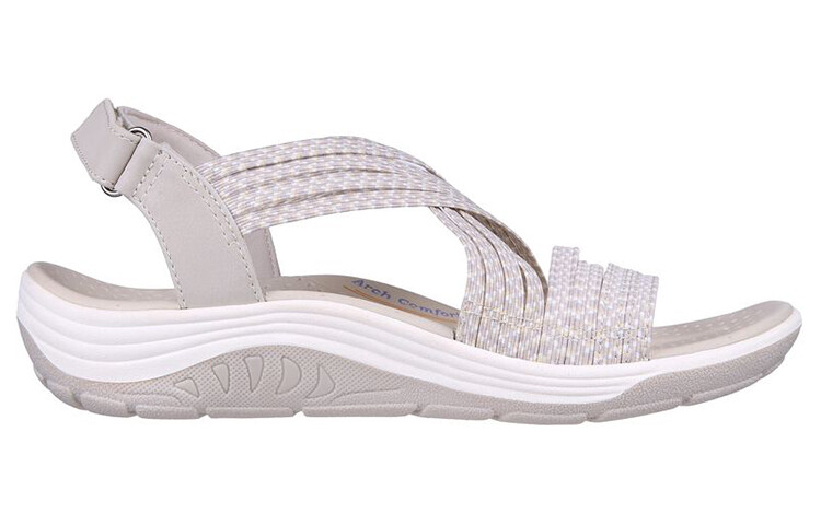 Пляжные сандалии женские серые/белые Skechers — фото 2