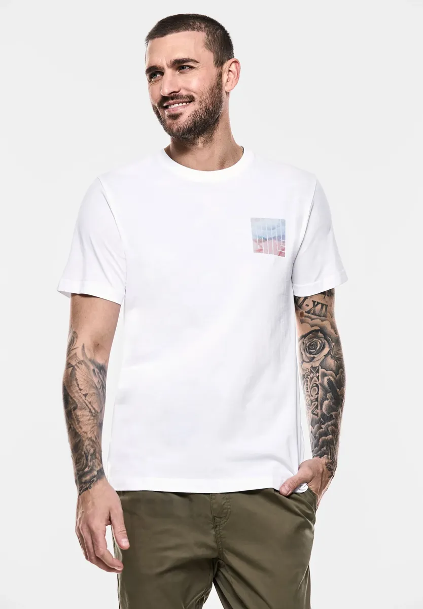 

Футболка STREET ONE MEN из чистого хлопка, белый
