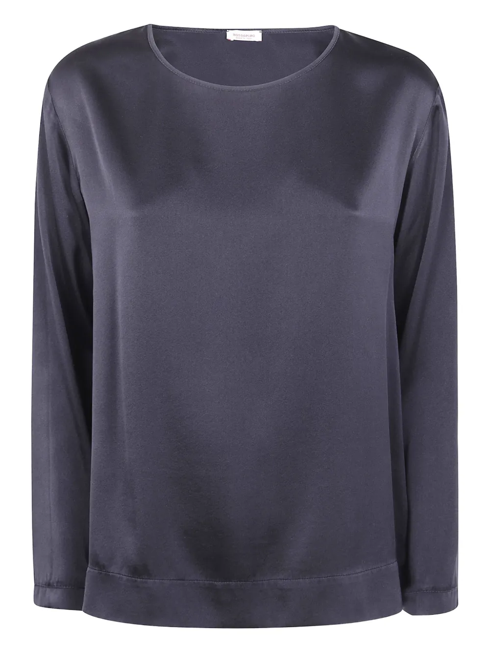 

Шелковая блузка с длинными рукавами Rossopuro, черный