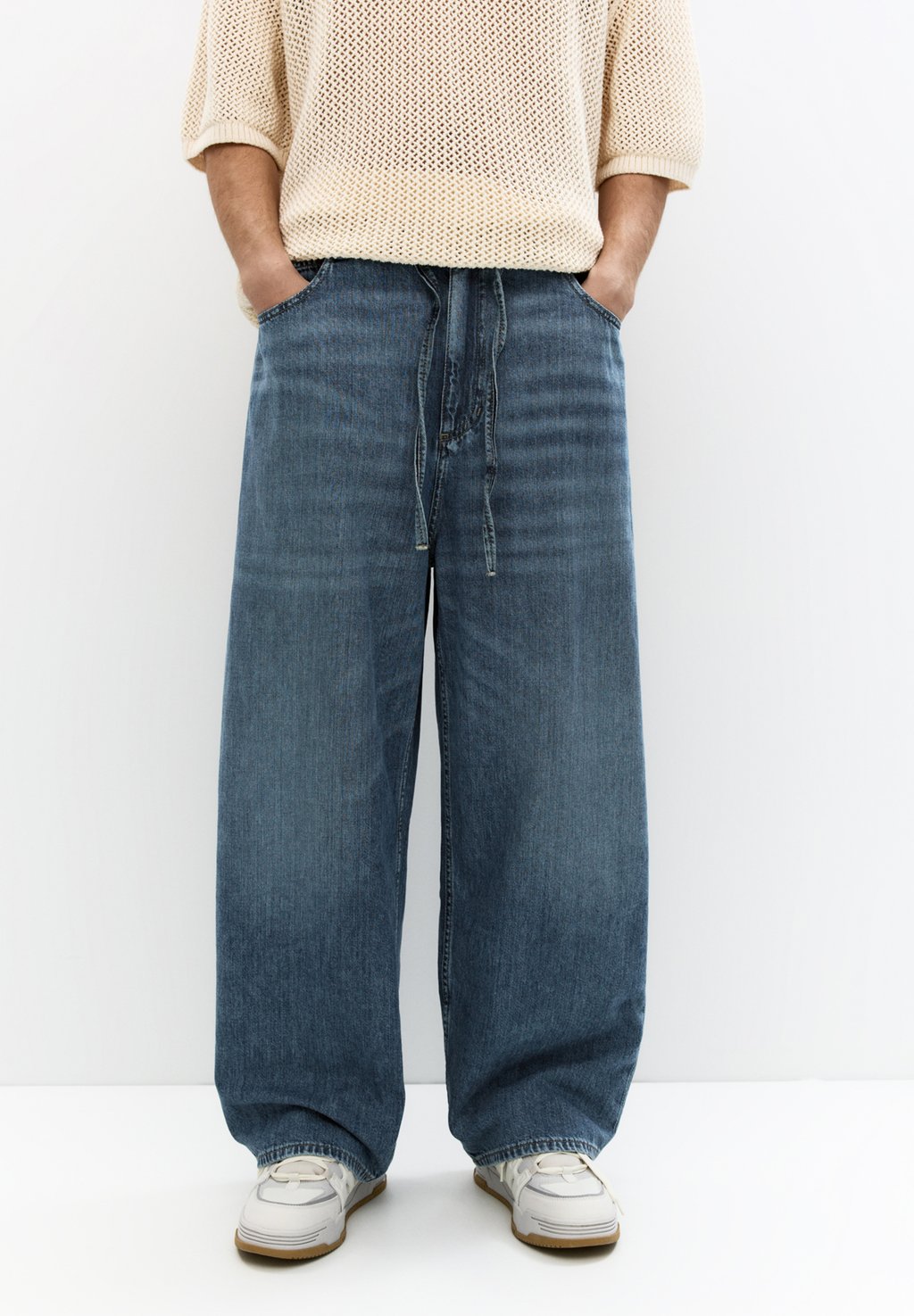 

Джинсы свободного кроя SUPER BAGGY PULL&BEAR, цвет Blue Denim