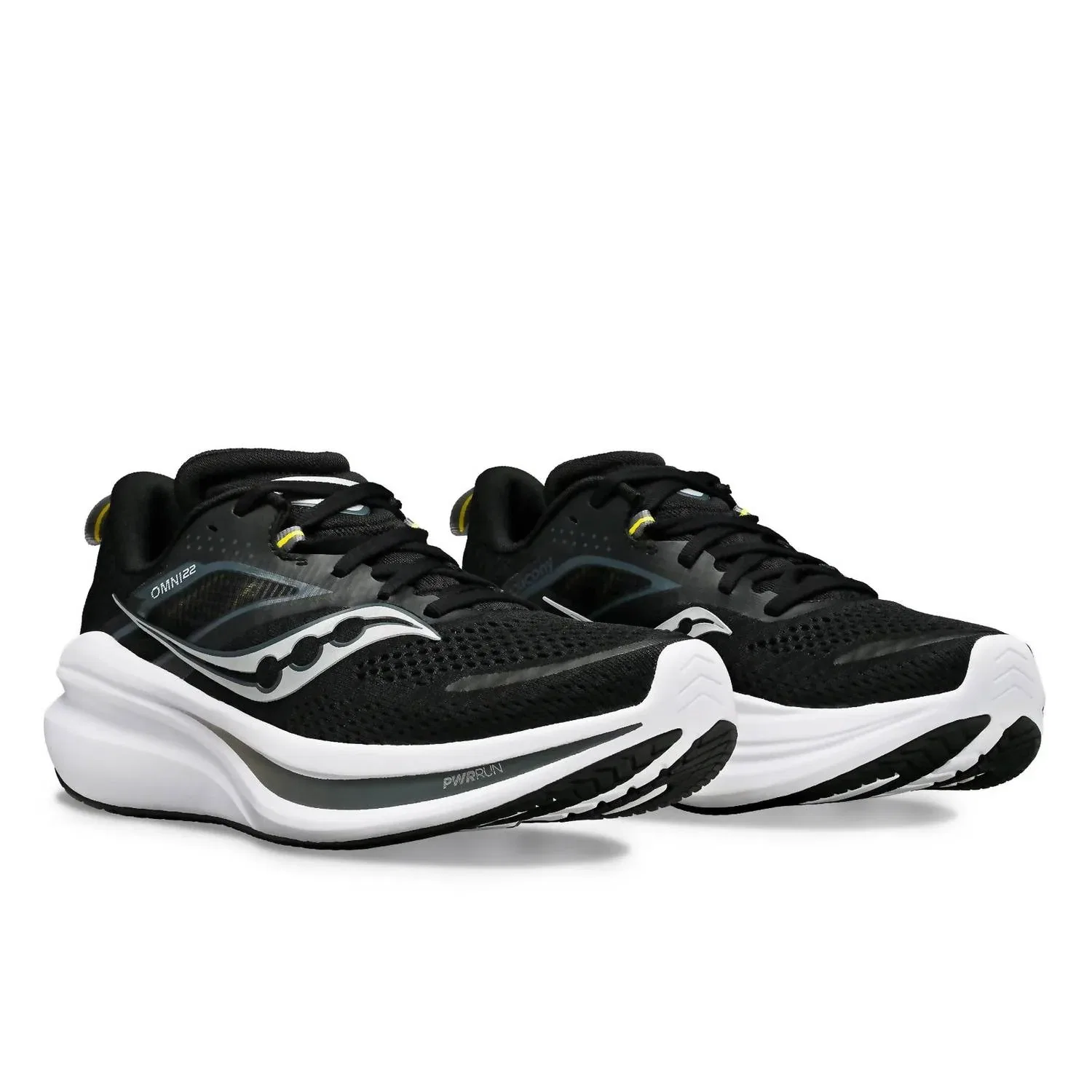 SAUCONY Мужские беговые кроссовки Omni 22, черные | белые — фото 2