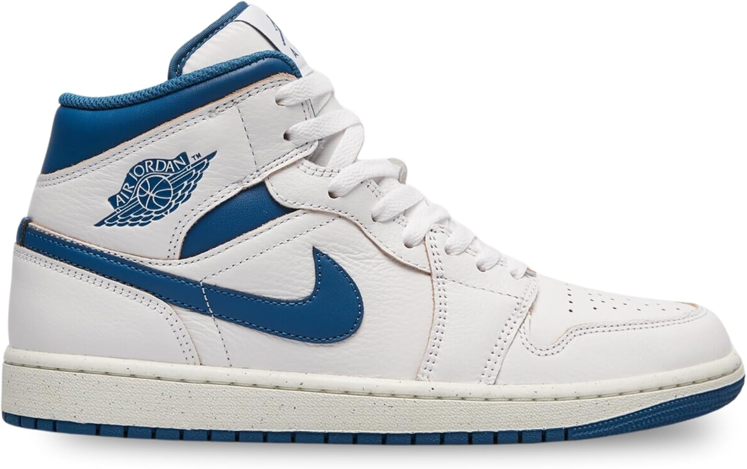 Мужские кроссовки Nike Air Jordan 1 Retro High OG 'White Industrial Blue Sail' — фото 2