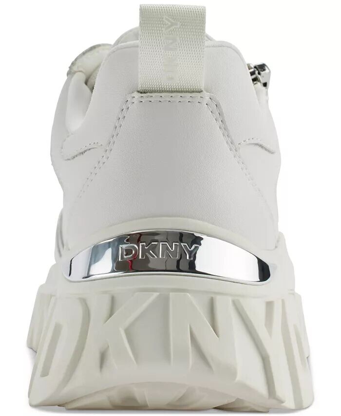 Женские кроссовки Lakelyn на платформе на молнии DKNY, белый — фото 3