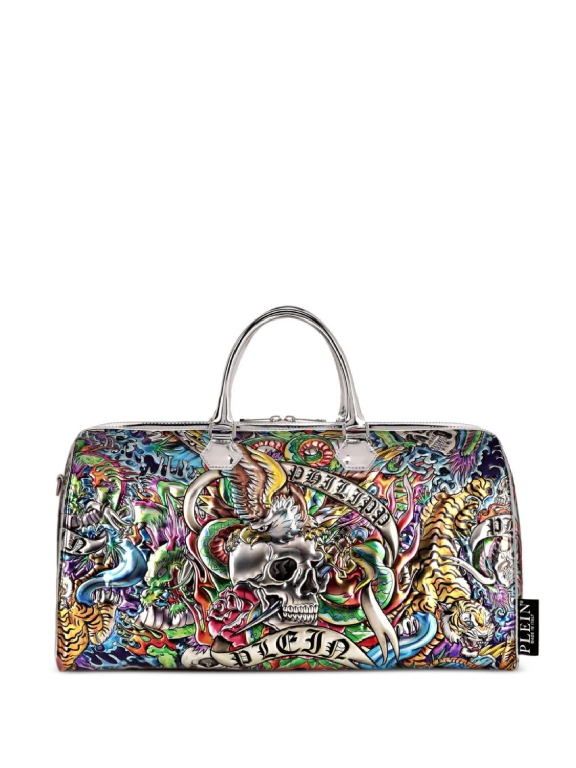 

Philipp Plein сумка-тоут с тиснением Tattoo, синий
