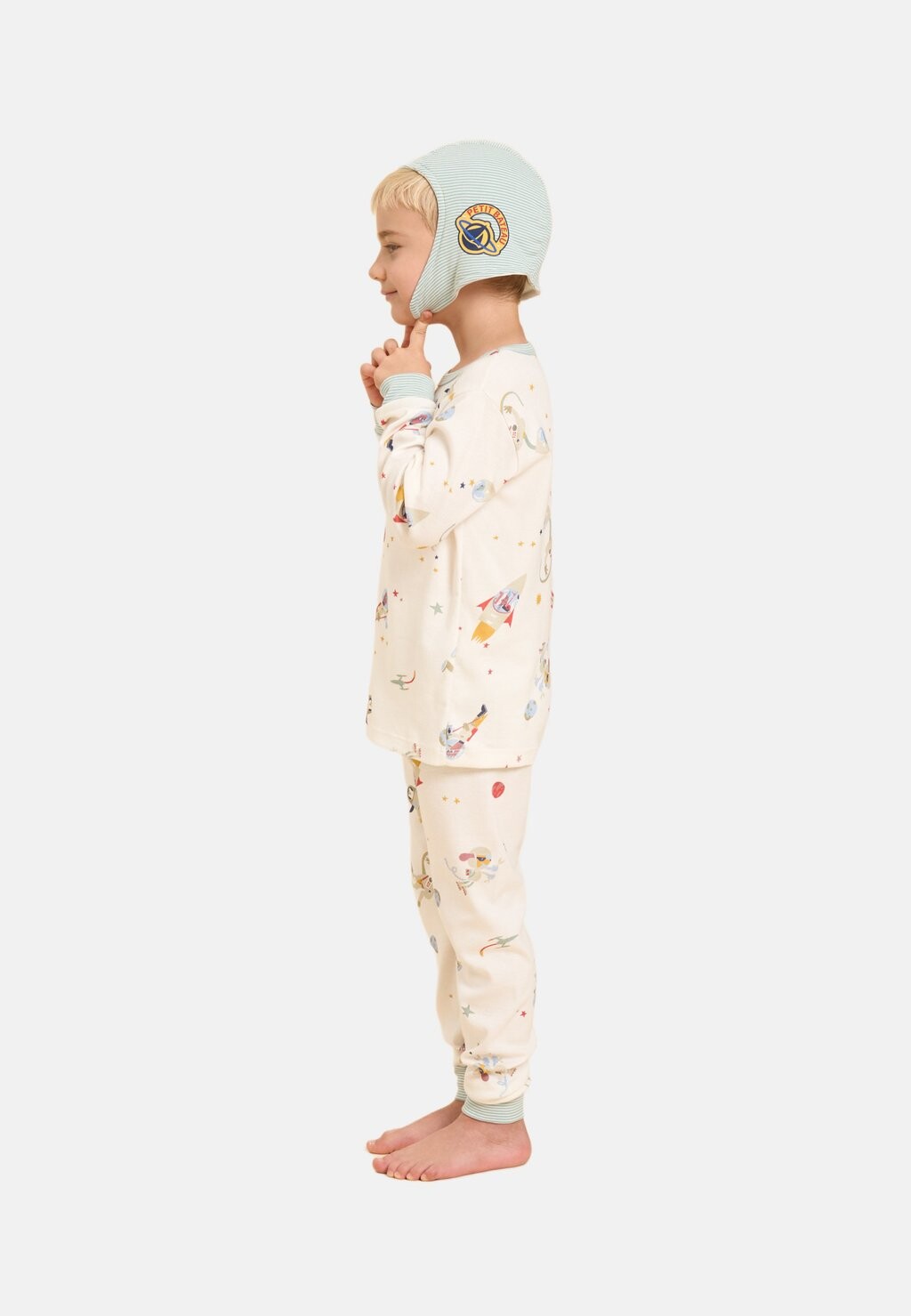 

Пижамный комплект SET Petit Bateau, кремовый