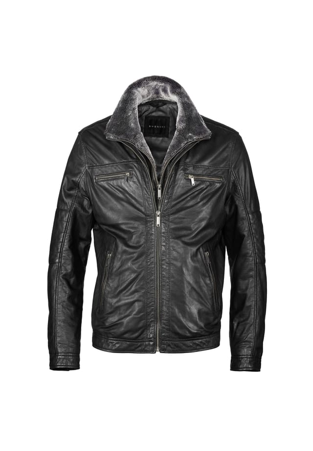 

Кожаная куртка buheaven Bugatti, черный