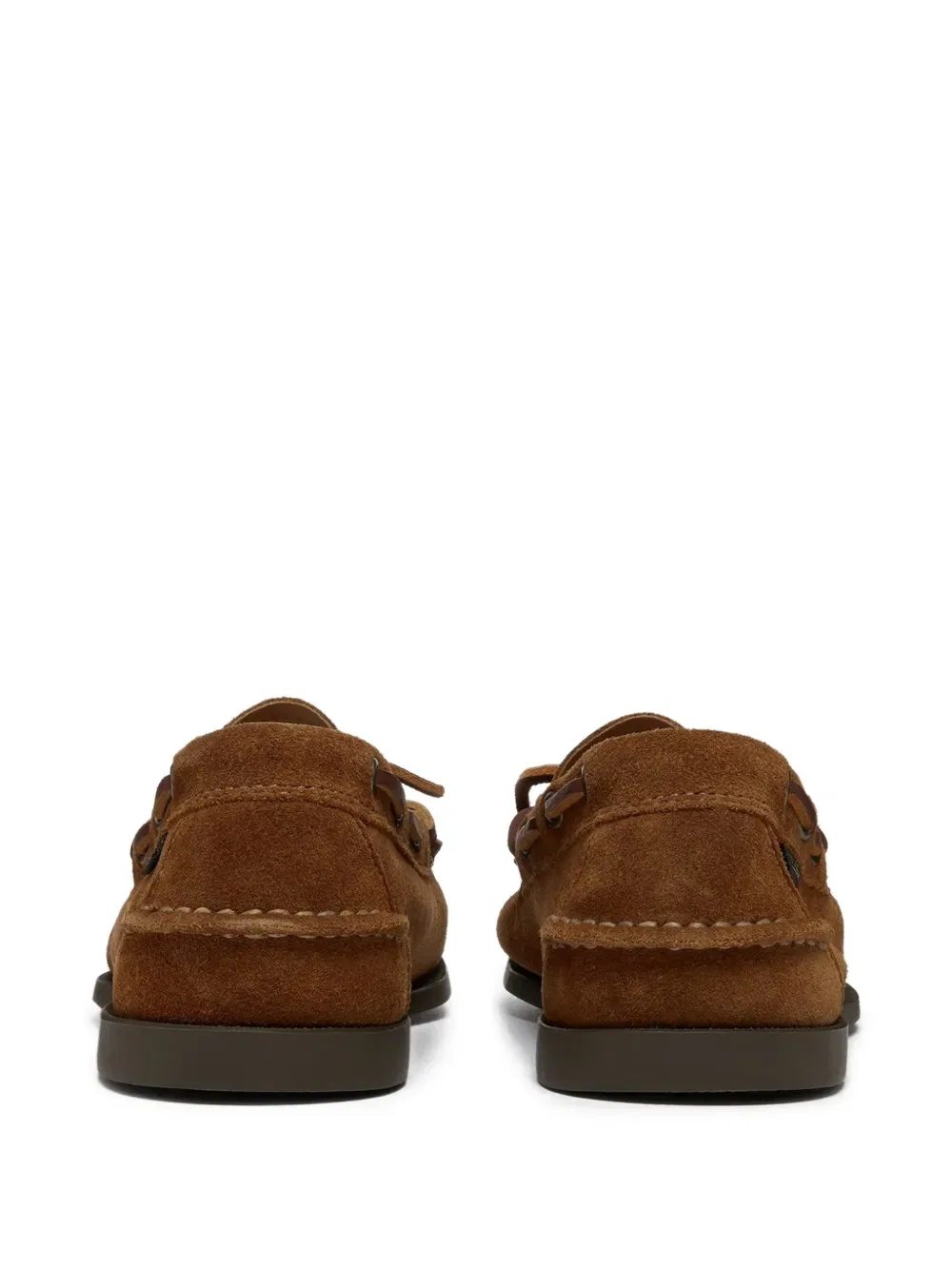 Замшевые лодочные туфли Camp moc decker G.H.Bass, коричневый — фото 3