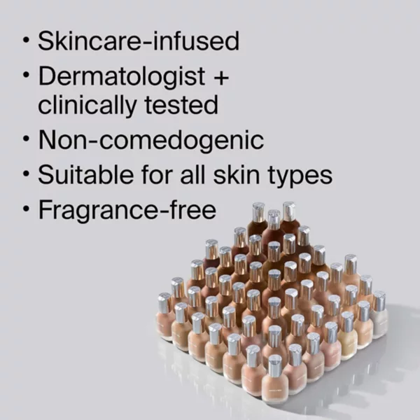Triclone skin tech тональная основа средней степени покрытия с ферментированной арникой Haus Labs By Lady Gaga, цвет 470 medium deep cool — фото 3