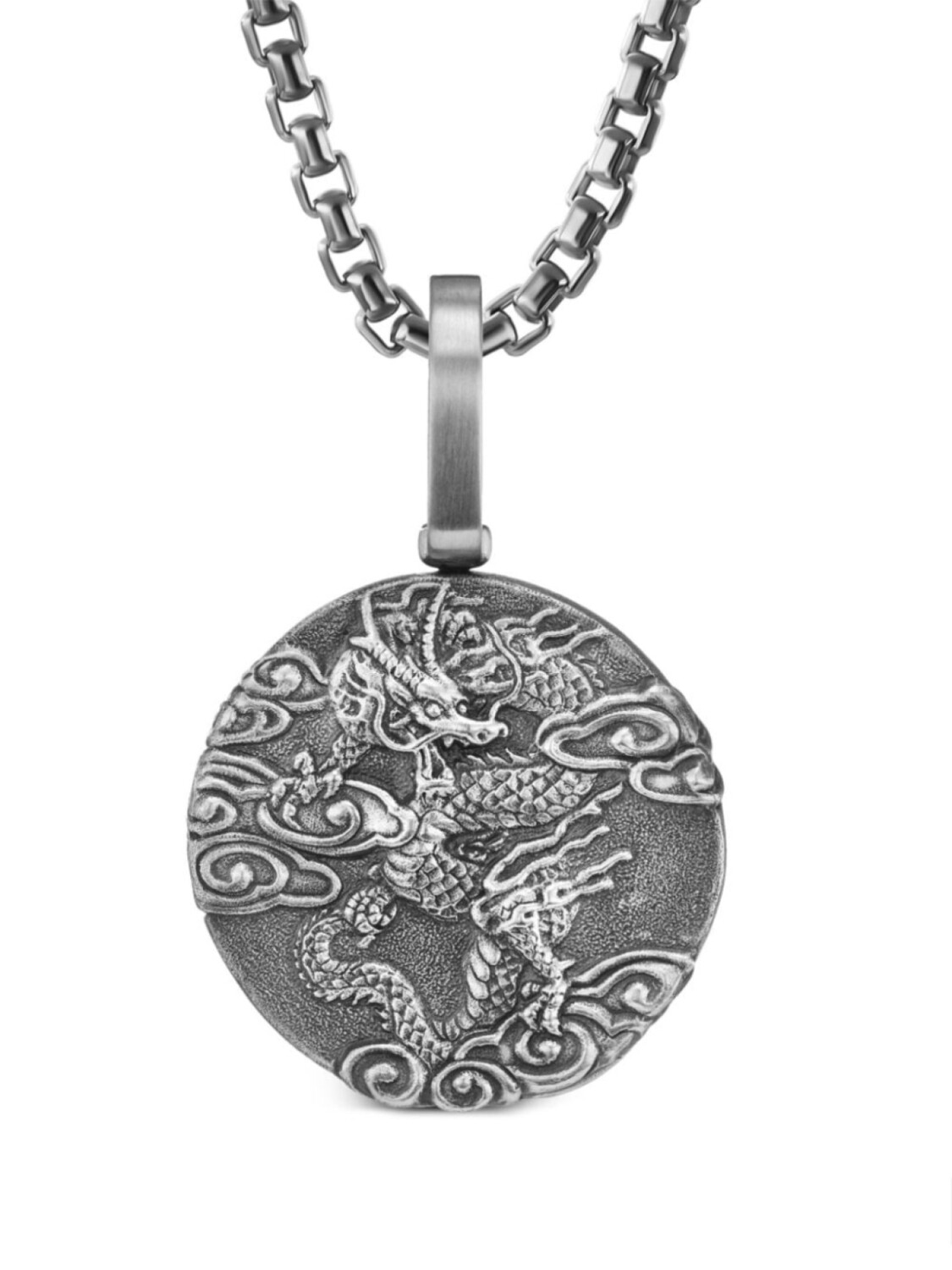 

Серебряная подвеска Dragon David Yurman, серебряный