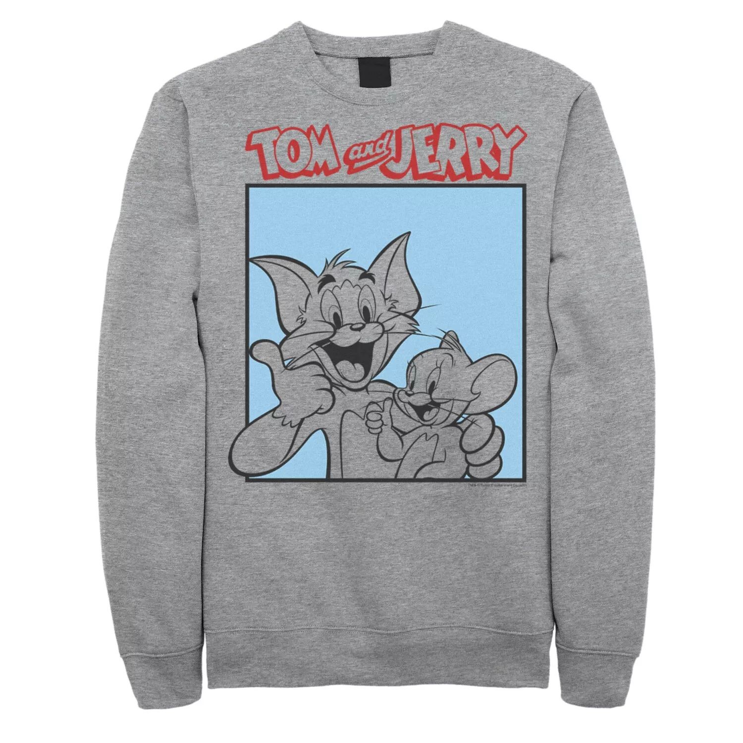 

Мужской свитшот с плакатом Tom And Jerry Thumbs Up Licensed Character