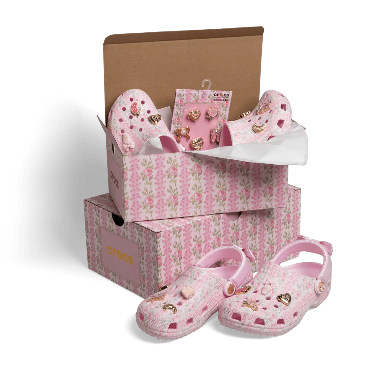 Классические сабо LoveShackFancy Crocs, Pink Milk — фото 3