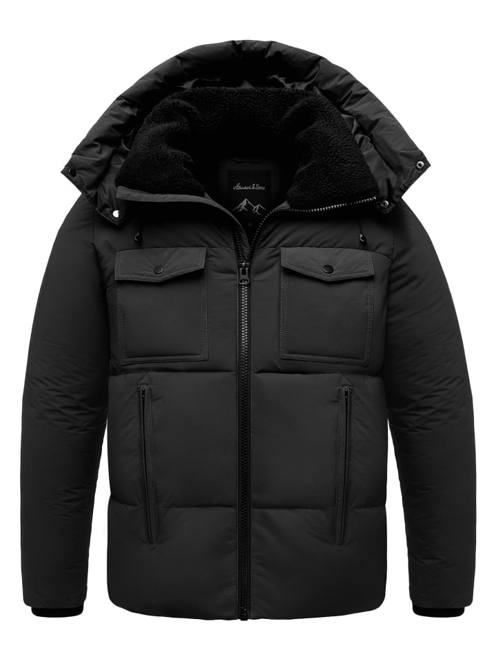 

Зимняя куртка RENTON черного цвета Amaci&Sons