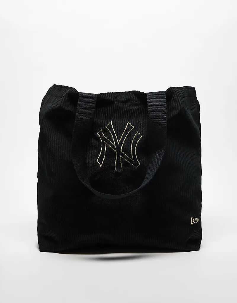 

New Era – NY Yankees – Черная вельветовая сумка-тоут, Черный, New Era – NY Yankees – Черная вельветовая сумка-тоут