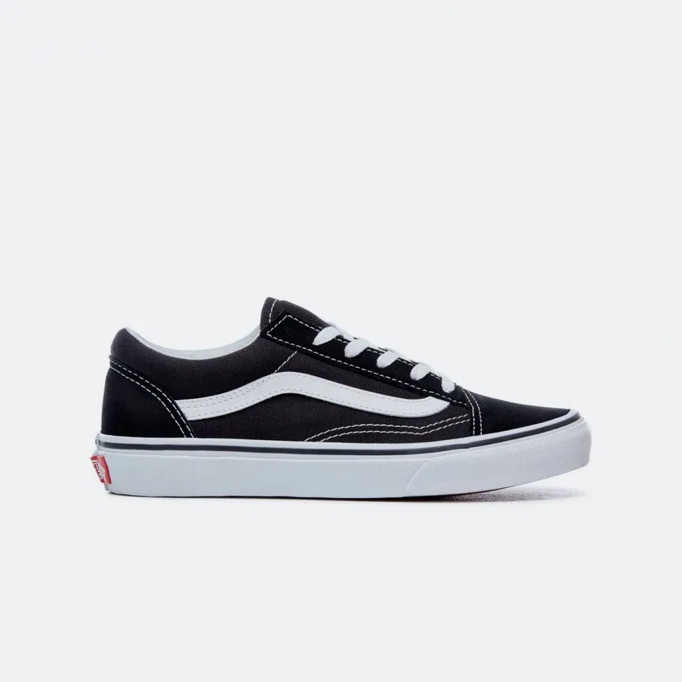 Детские низкие кроссовки Vans Old Skool V00W9T6BT, черно-белые, для скейтбординга — фото 2