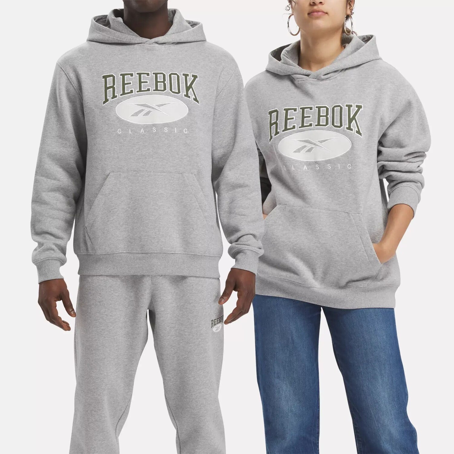 

Толстовка Classics Archive Essentials Reebok, серый