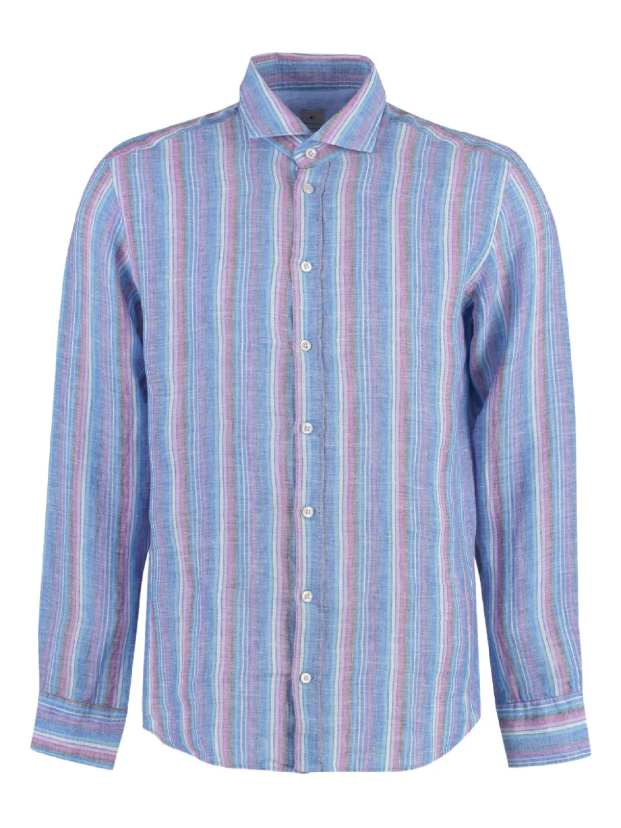 

Полосатая рубашка на пуговицах Bastoncino, синий