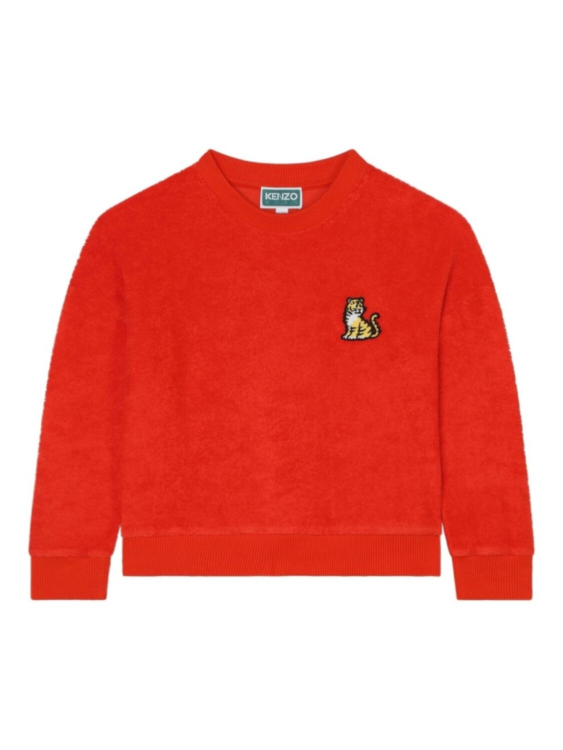 

Kenzo Kids махровая толстовка с вышивкой Tiger, красный