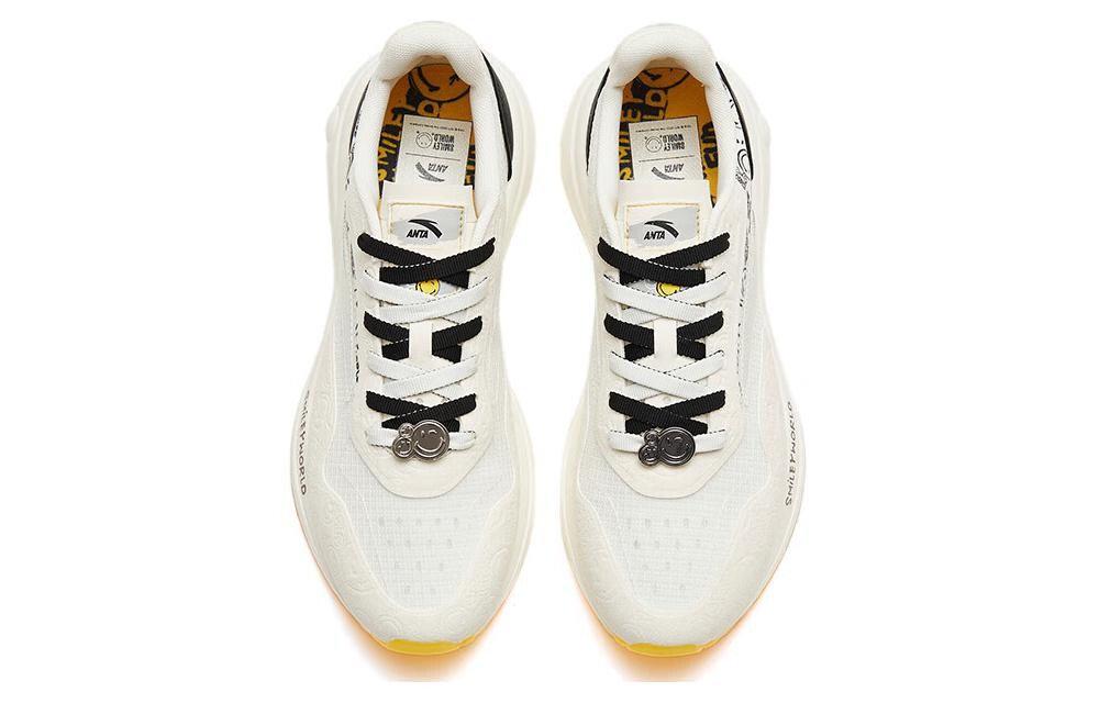 Кроссовки ANTA Casual Shoes Men Low-Top White Black/Yellow — фото 3