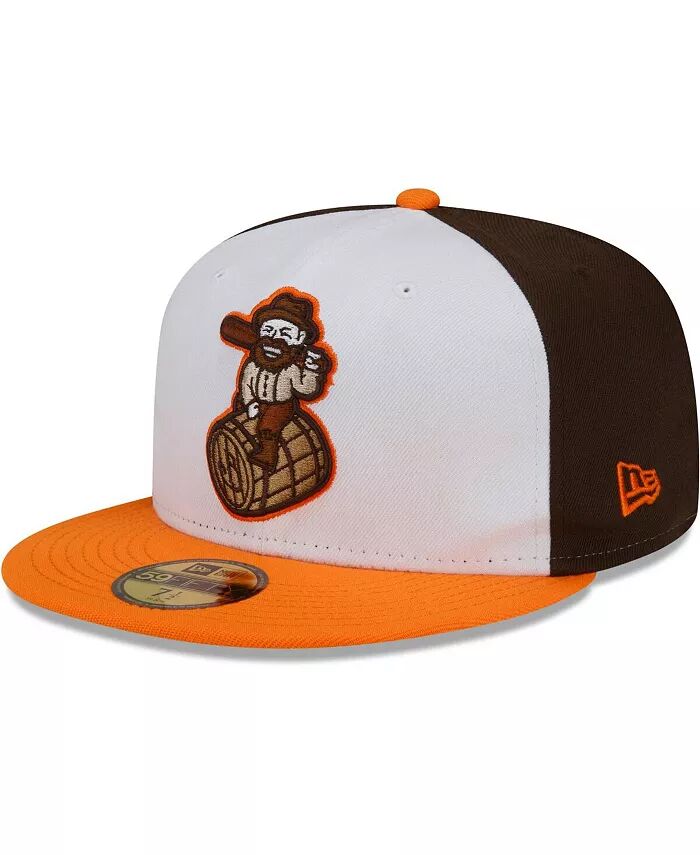 

Мужская белая/оранжевая шляпа Bowling Green Hot Rods Theme Night 59FIFTY Fitted Hat New Era