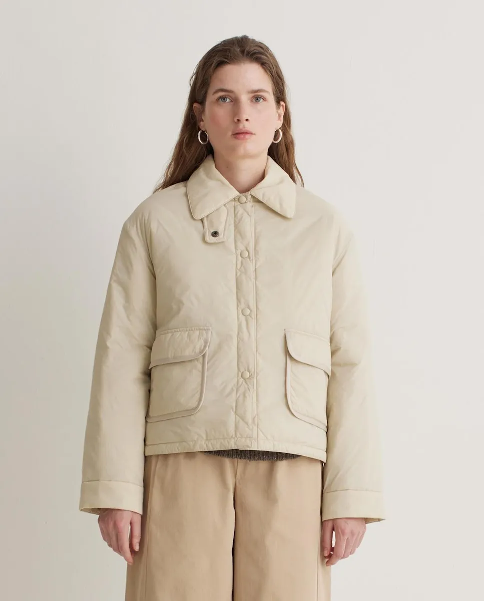 

Женская стеганая куртка с комбинированной водонепроницаемой застежкой Yerse, светло-бежевый