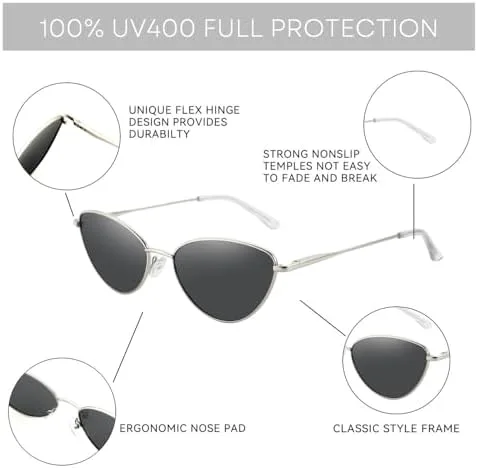 

Женские винтажные солнцезащитные очки небольшого размера с узкой металлической оправой, поляризованные, с защитой от УФ-излучения UV400 MTZJH, 03 Green Lens