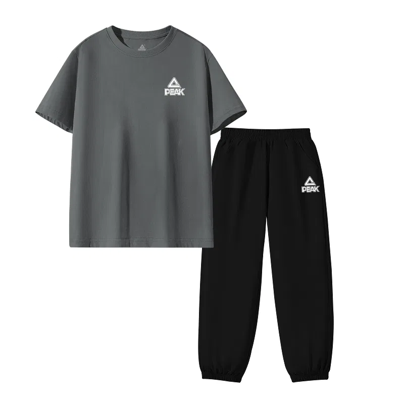 Спортивный костюм PEAK Medium Gray/PK Logo White Silicone K-Black/PK Logo White Silicone K
