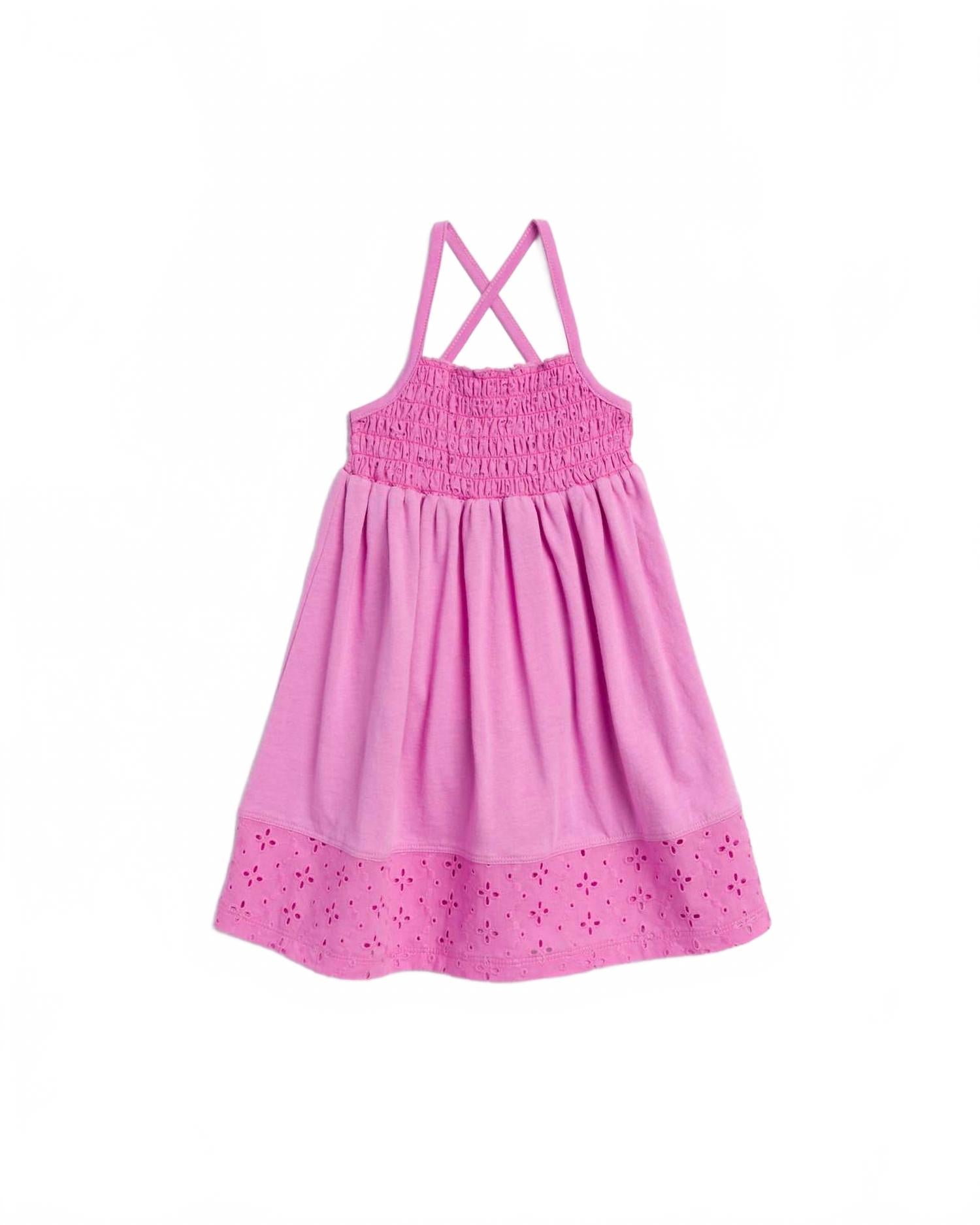 

Детское платье с вышивкой и сборками в пастельных тонах Splendid, Sherbet