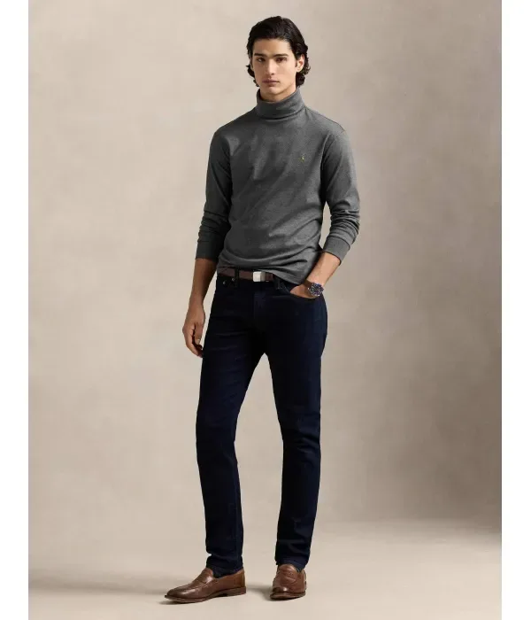 Водолазка regular fit Polo Ralph Lauren, графитовый — фото 2