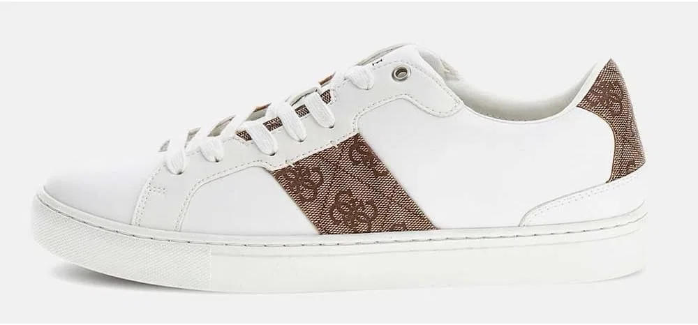 Мужские кроссовки Guess Jeans Fmttog Ell12, Wbeib White Beige Brown — фото 3