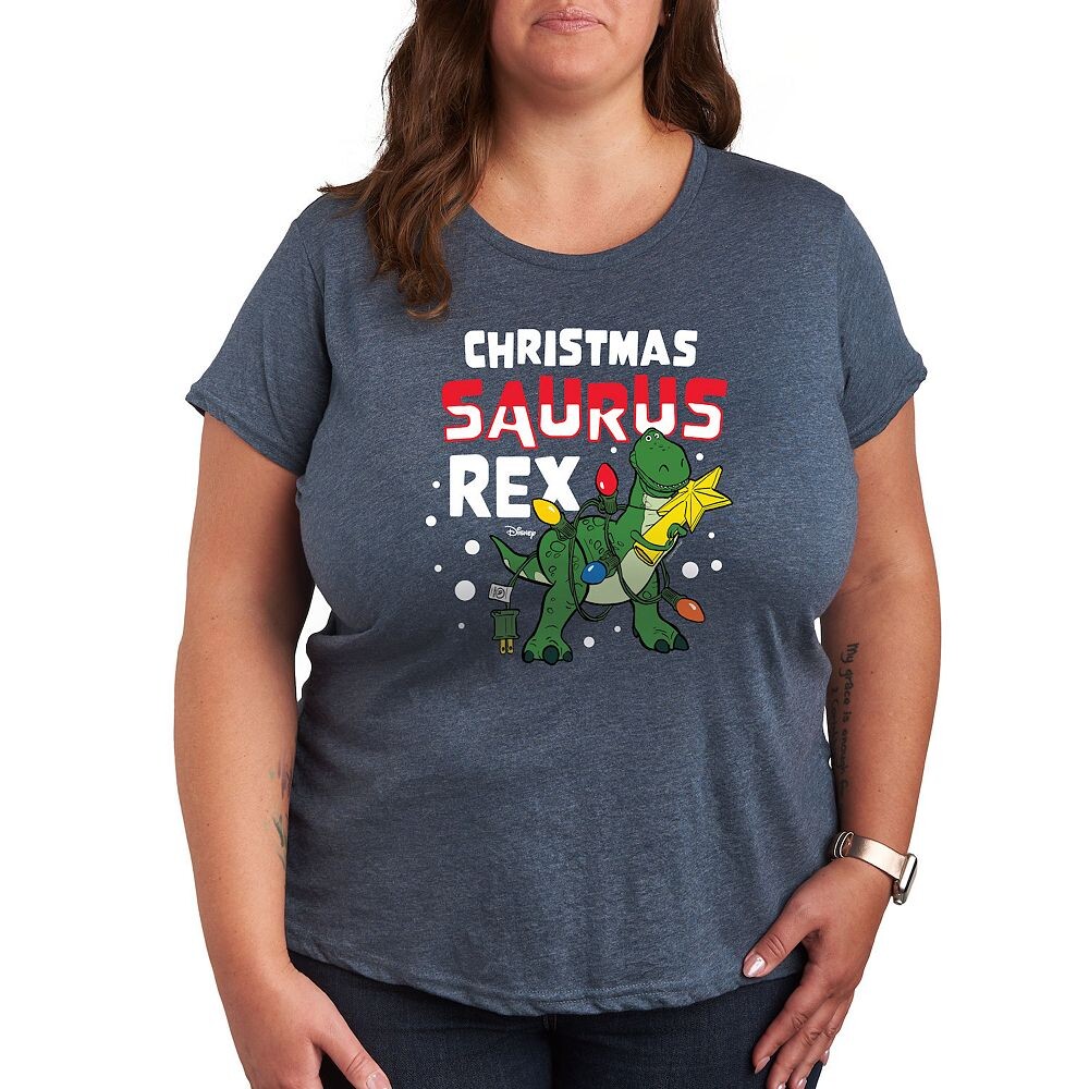 

Женская рождественская футболка с рисунком Saurus Rex Disney/Pixar's Toy Story Disney / Pixar, цвет Heather Blue