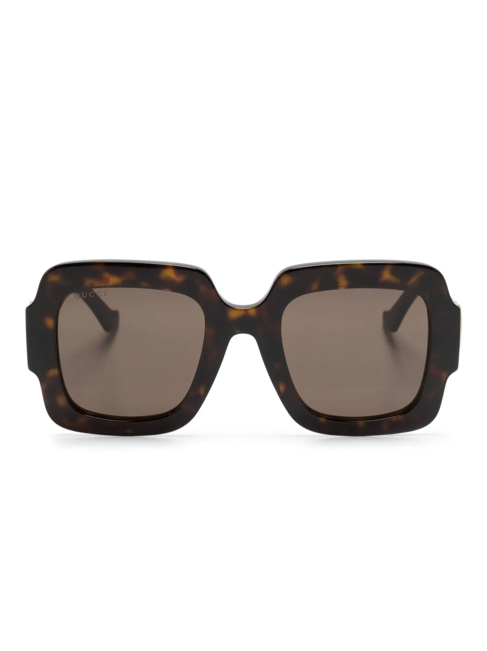 

Солнцезащитные очки в квадратной оправе Gucci Eyewear, коричневый