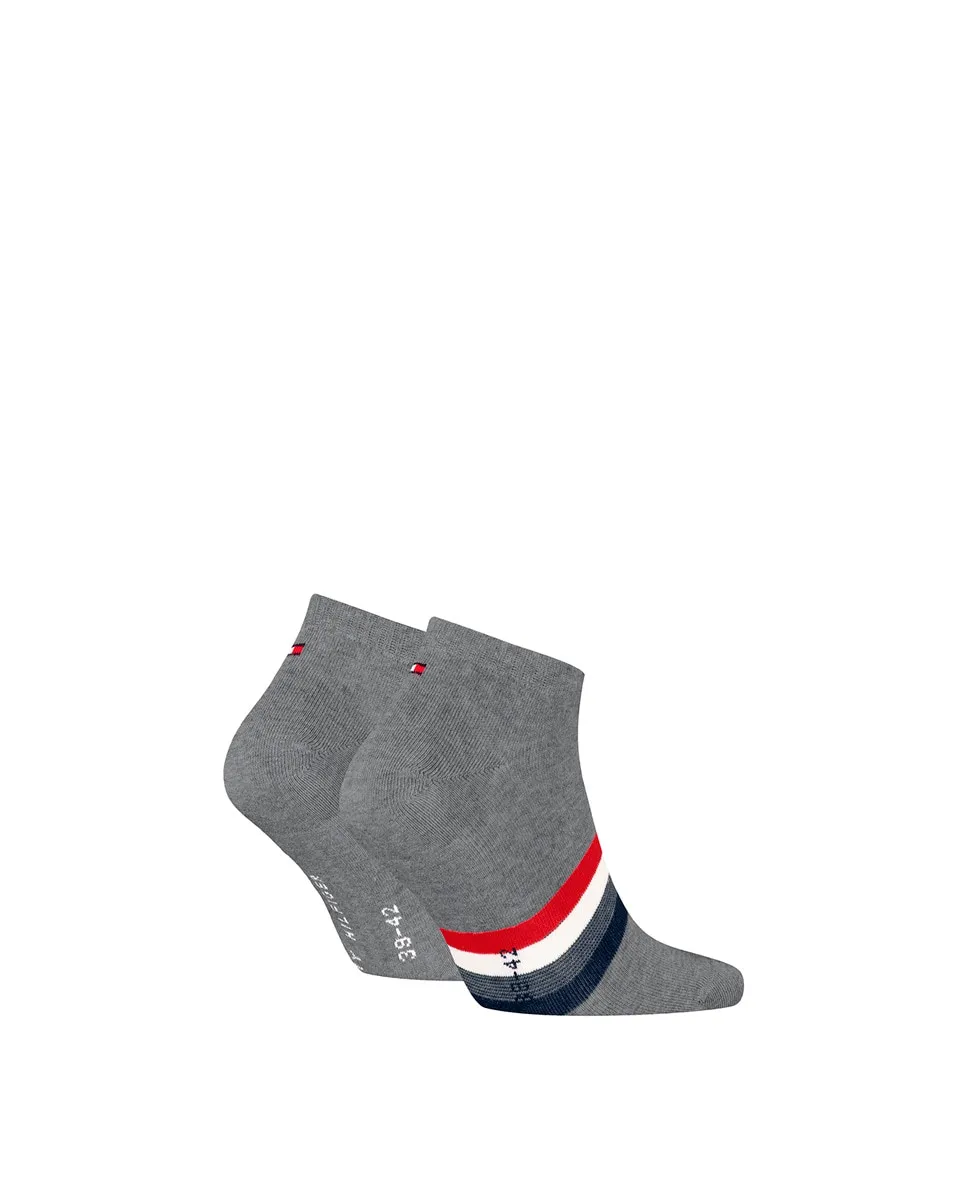 Упаковка из 2 мужских носков длиной до щиколотки Tommy Hilfiger, серый — фото 3